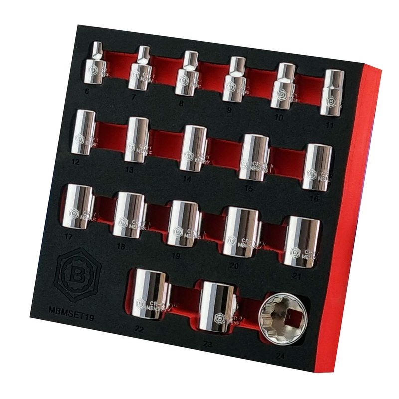 3/8 Socket Set 12 Point 6-24mm From Britool Hallmark