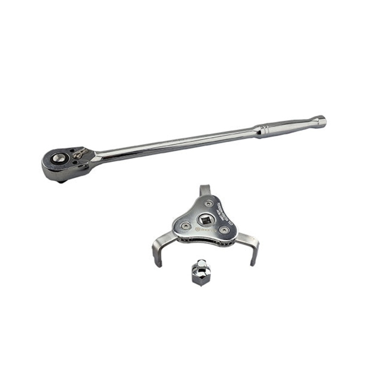 Britool 3/8 Reversible Ratchet 380mml  + Free Adjustable Oil Filter Claw