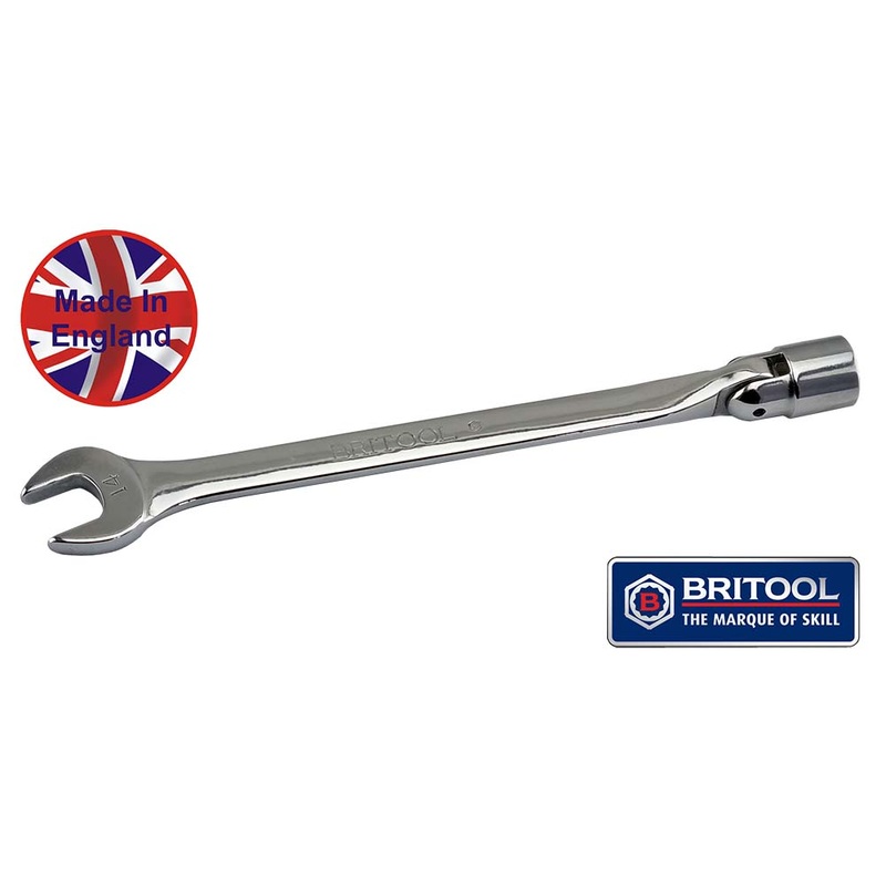 Original Britool England Metric Combination Spanners with Flexi Socket Ends