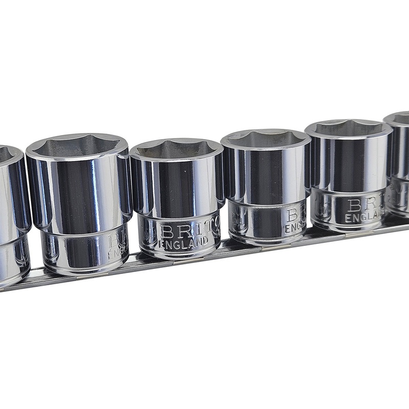 Britool England 1/2 SD Hexagon (6 Point) Metric Socket Set 20-32mm