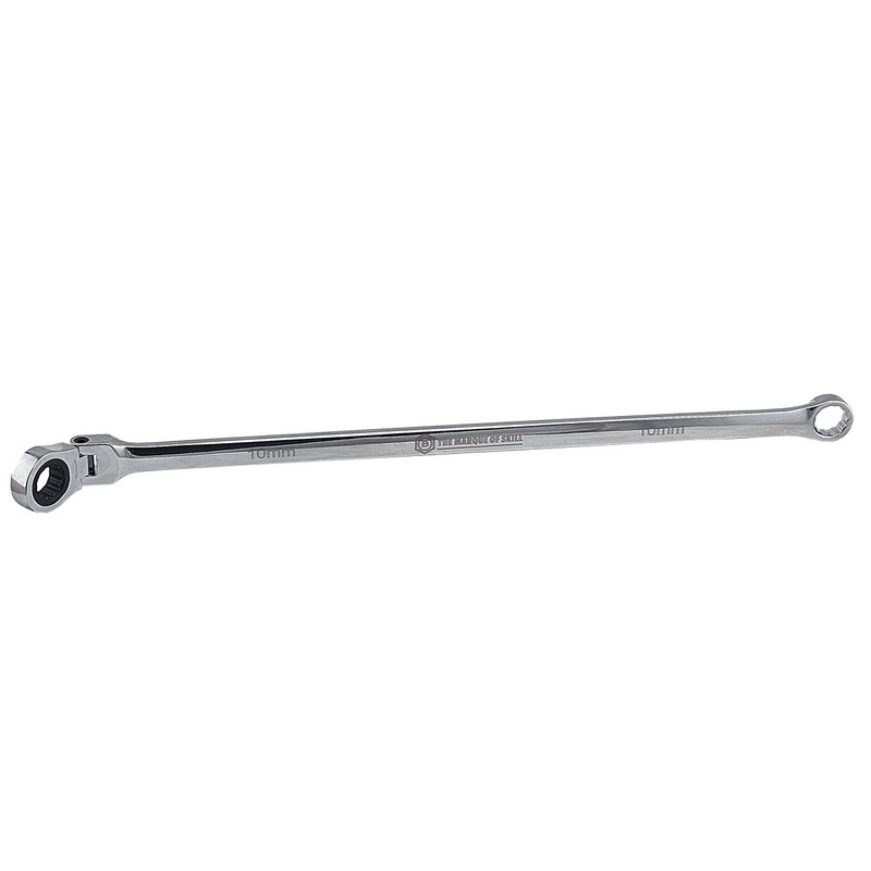 Britool Hallmark Extra Long Flexi Ratchet Ring Spanners from RRXLFSET12
